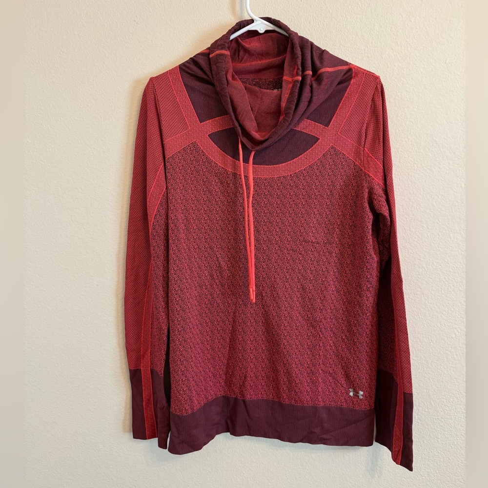 Under Armour Running Active Top Funnel Neck Heatgear Women’s L